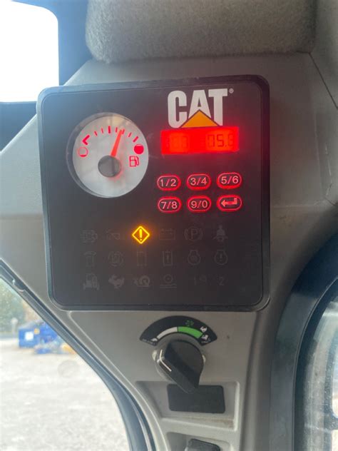 cat skid steer exclamation light|cat skid steer 289c.